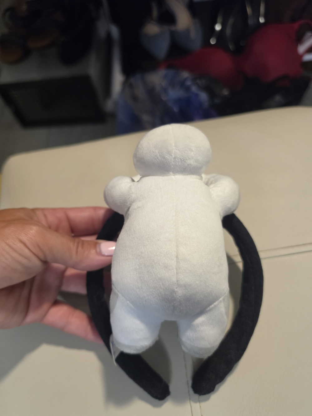 Tokyo Disney Plush Baymax Headband in White and Black - Picture 3 of 4